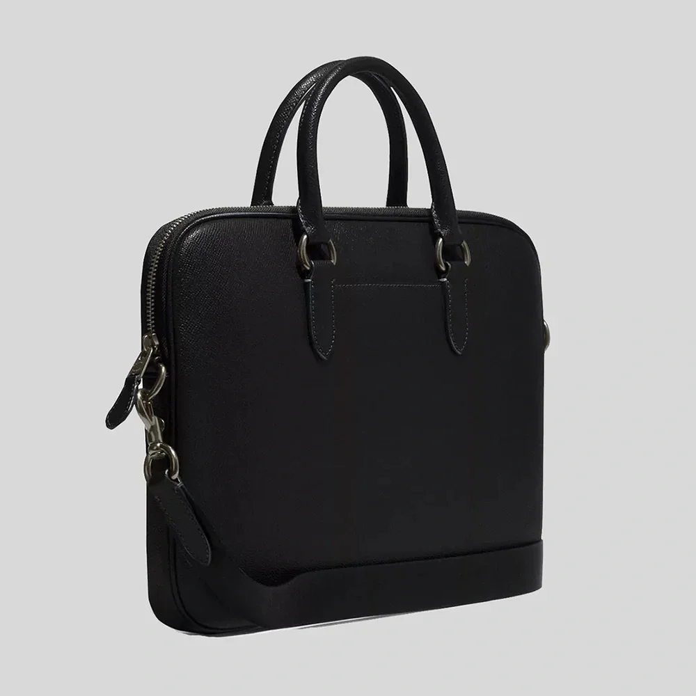 Coach Black Leather Liam Briefcase